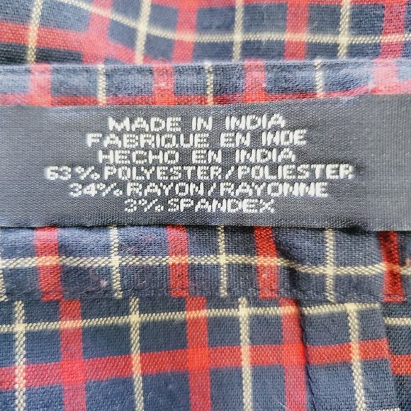 Vintage Y2K 2001 Tommy Jeans Plaid Pleated Mini Skirt Jr Size 11 - Picture 7 of 7